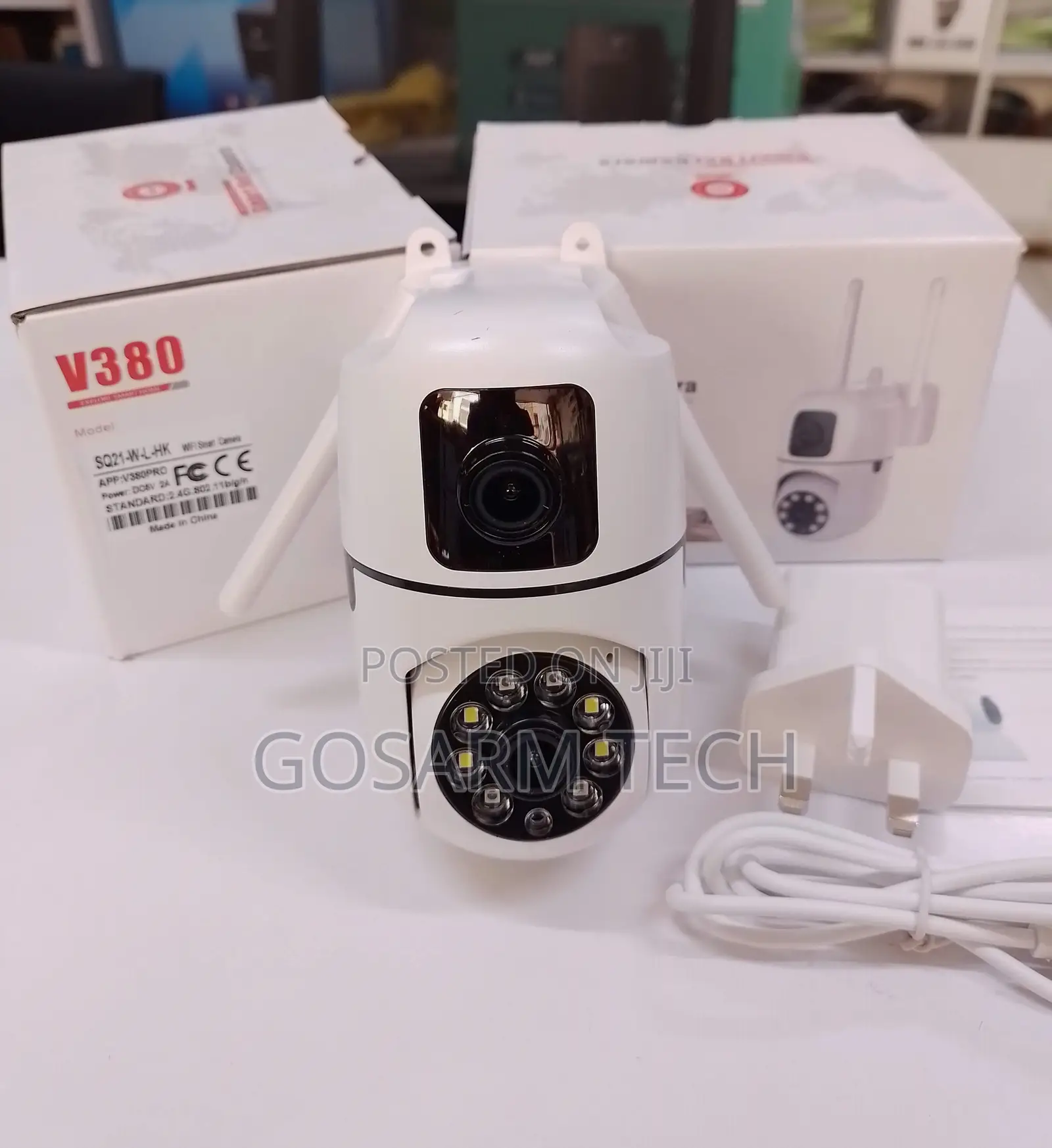 Dual Lens,Wifi AC Powered PTZ Smart Camera V380 Pro