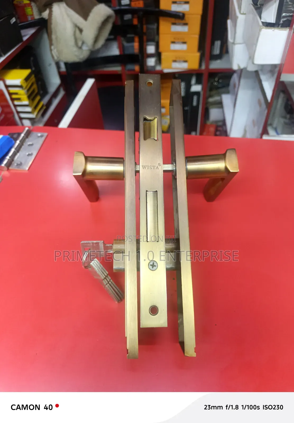 Wista Mortise Door Lock – Premium Antique Brass Finish