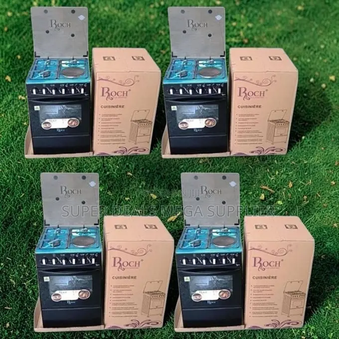 Innovative Long-Lasting 3 Gas Burners+1 Hotplate Free Standing Cooker
