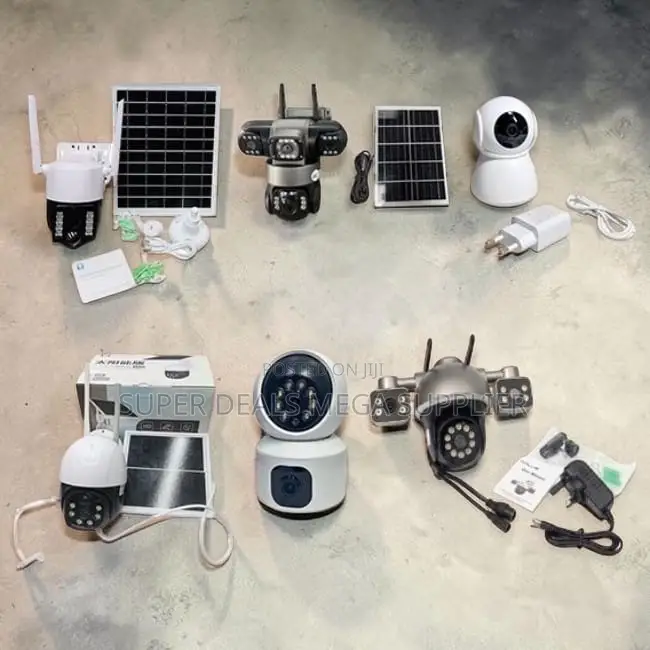 WaterProof 4G Wifi Rotating Dual Triple Lens Solar Cameras Wholesale