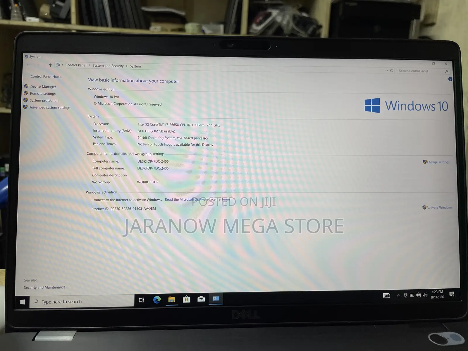 Laptop Dell Latitude 5300 8GB Intel Core i7 SSD 256GB