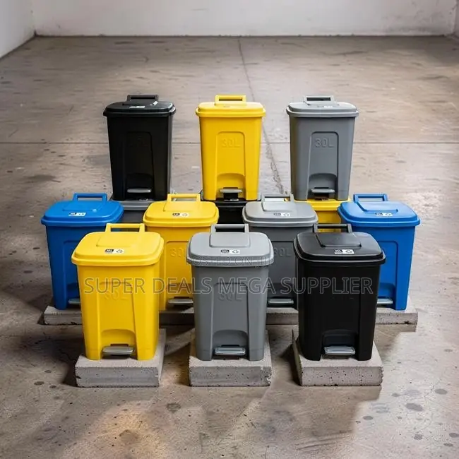Manufacturer Prices 30L Litres Step Pedal Dust Bin Trash Cans