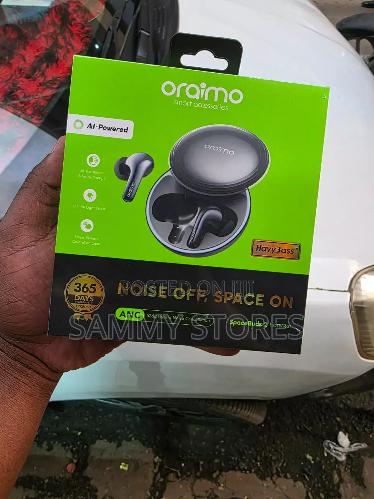 Oraimo SpaceBuds 2 Noise Cancelling Bluetooth Earbuds Smart Controls
