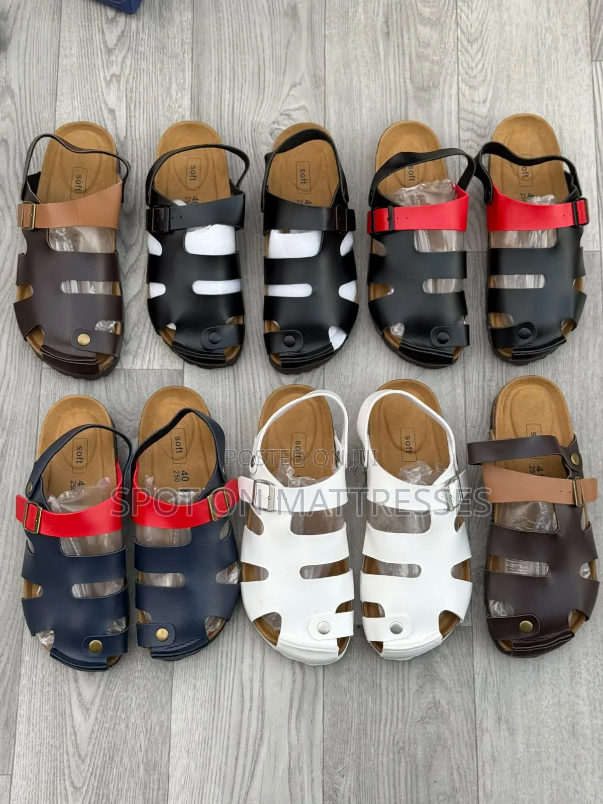 Hurry! Quality Sandals Unisex. Colour Black/Blue/White/Brown/Pink