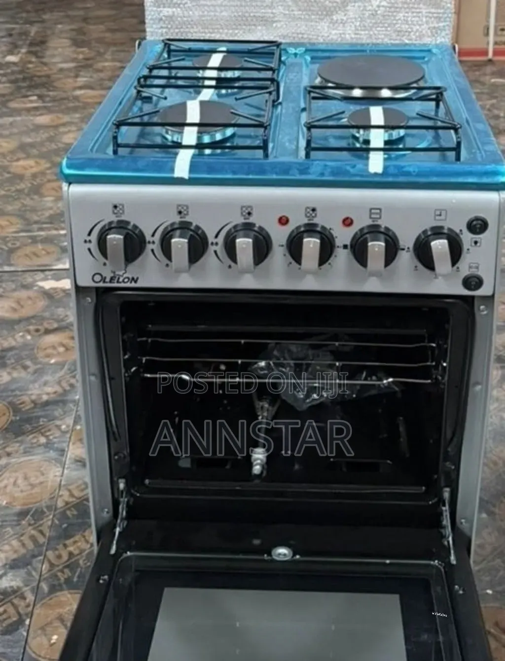 Electric Oven - Auto Ignition 3+1Olelon Gas Cooker