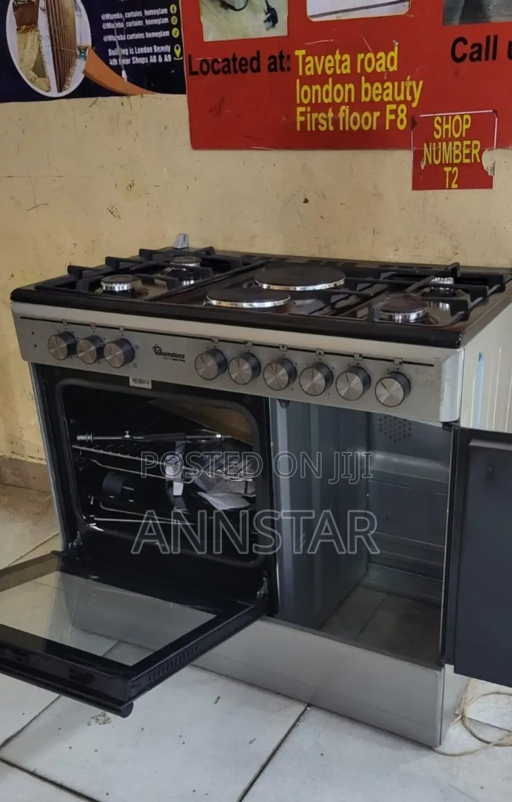 With Warranty 60 by 90 Gas Cooker Ramtons With Electric Hotplate
