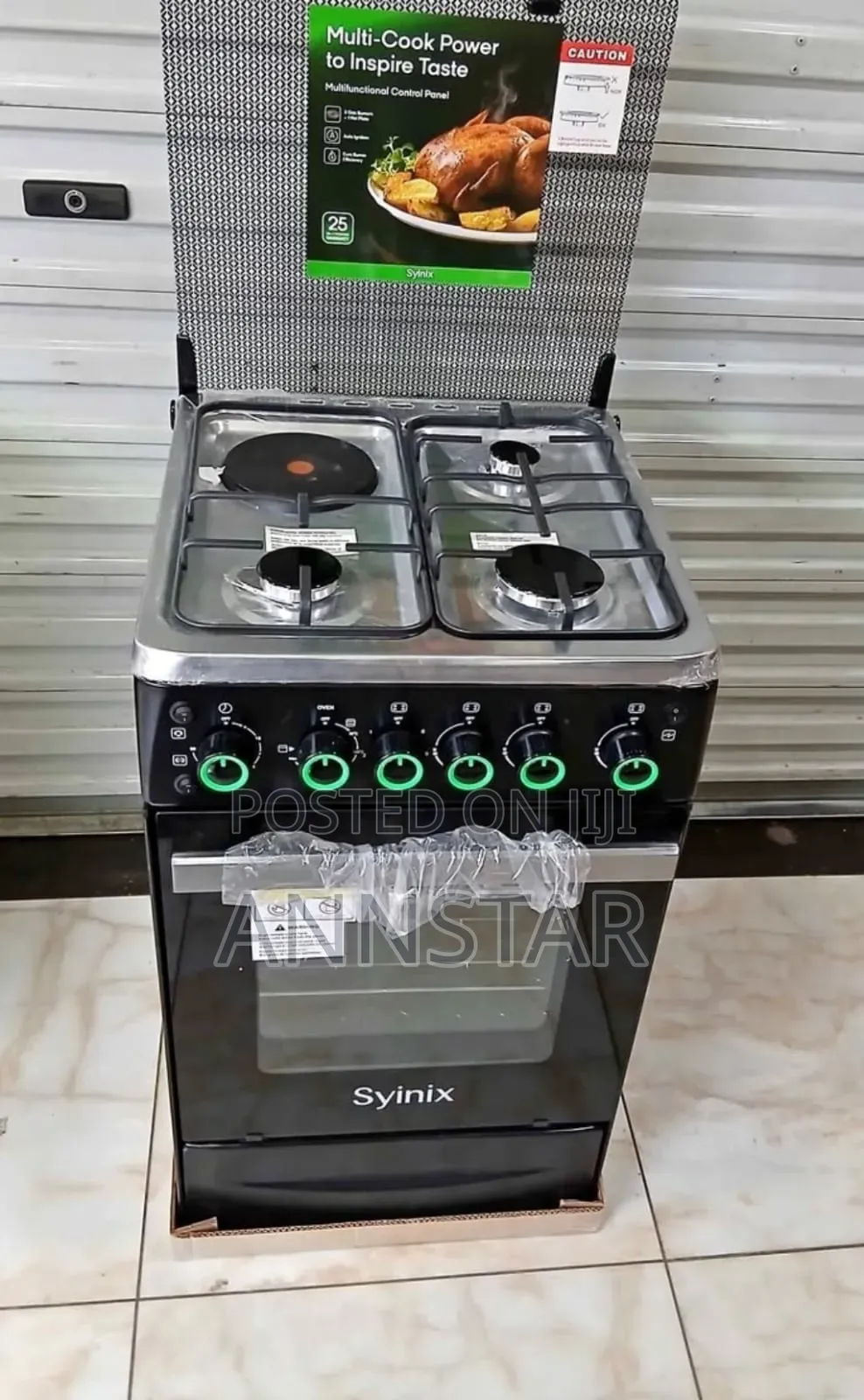 3+1 Hotplate Syinix 50 by 55 Gas Cooker