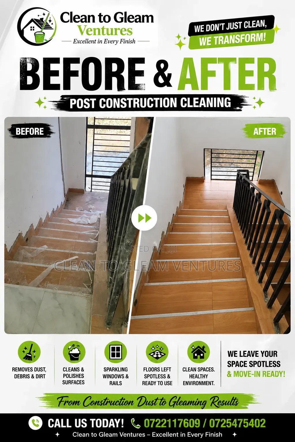Post-Construction Cleaning Experts!