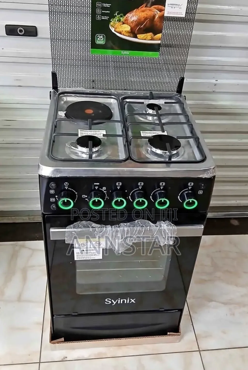 3+1 Auto- Ignition Syinix 50 by 55 Standing Cooker