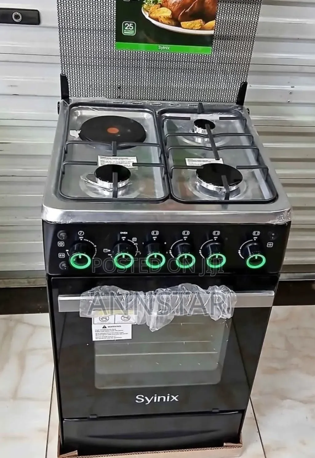 3+1 Auto- Ignition Syinix 50 by 55 Standing Cooker