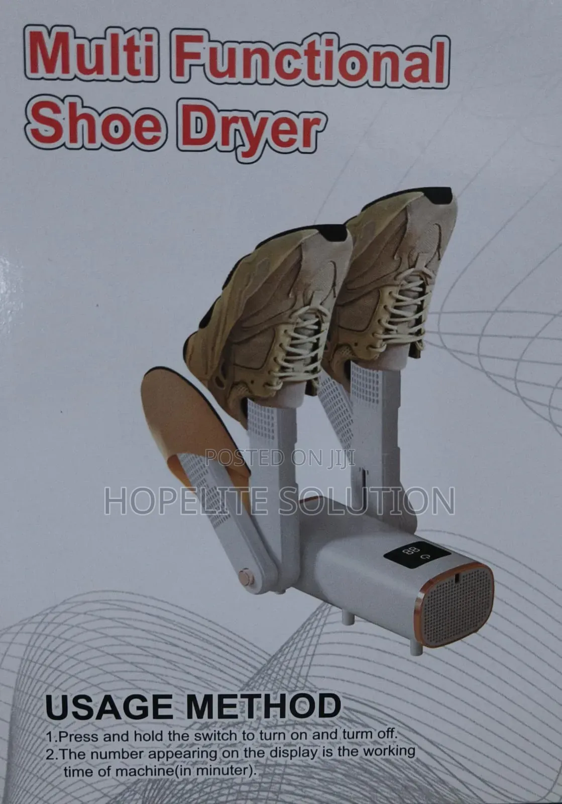 Multifunctional 2 Pairs Shoe Dryer 180w