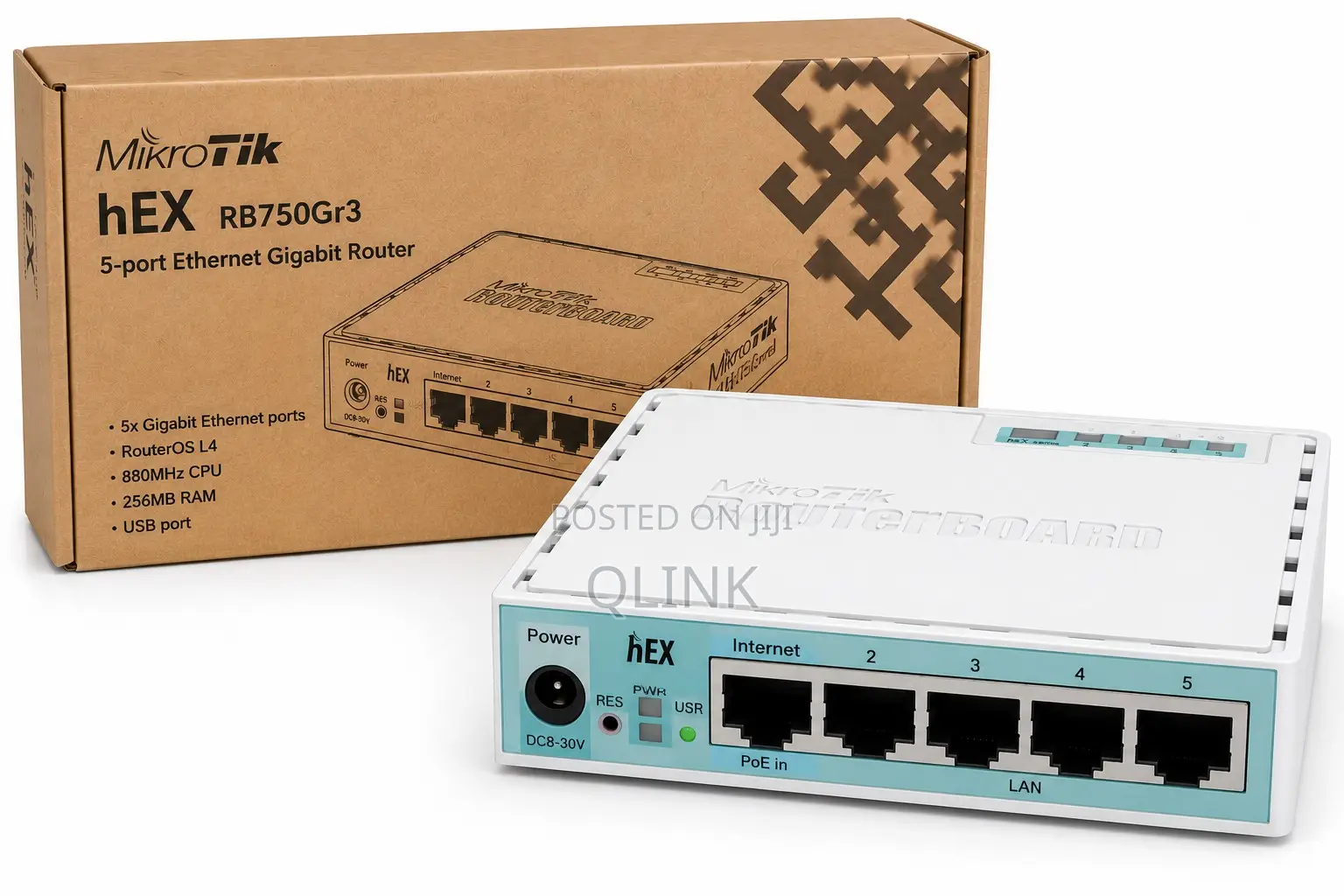 Mikrotik hEX RB750Gr3 5-Port Ethernet Gigabit Router