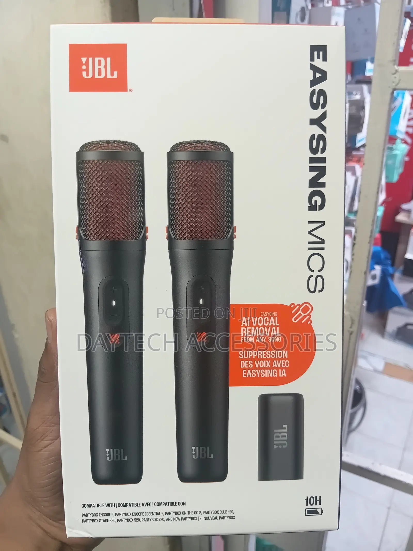 JBL - EasySing Wireless AI-Enabled Microphones - 2026 - Black