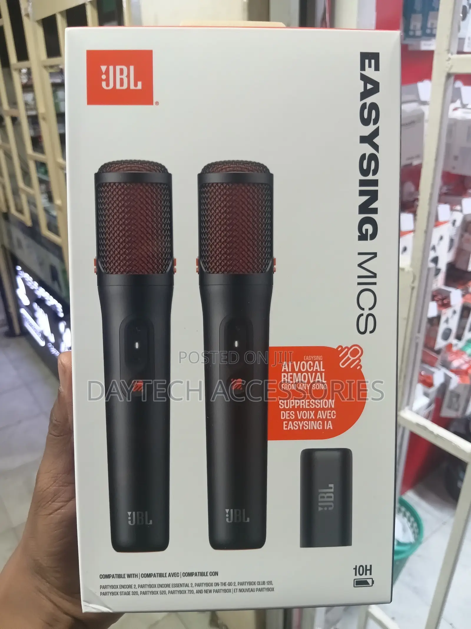 JBL - EasySing Wireless AI-Enabled Microphones - 2026 - Black