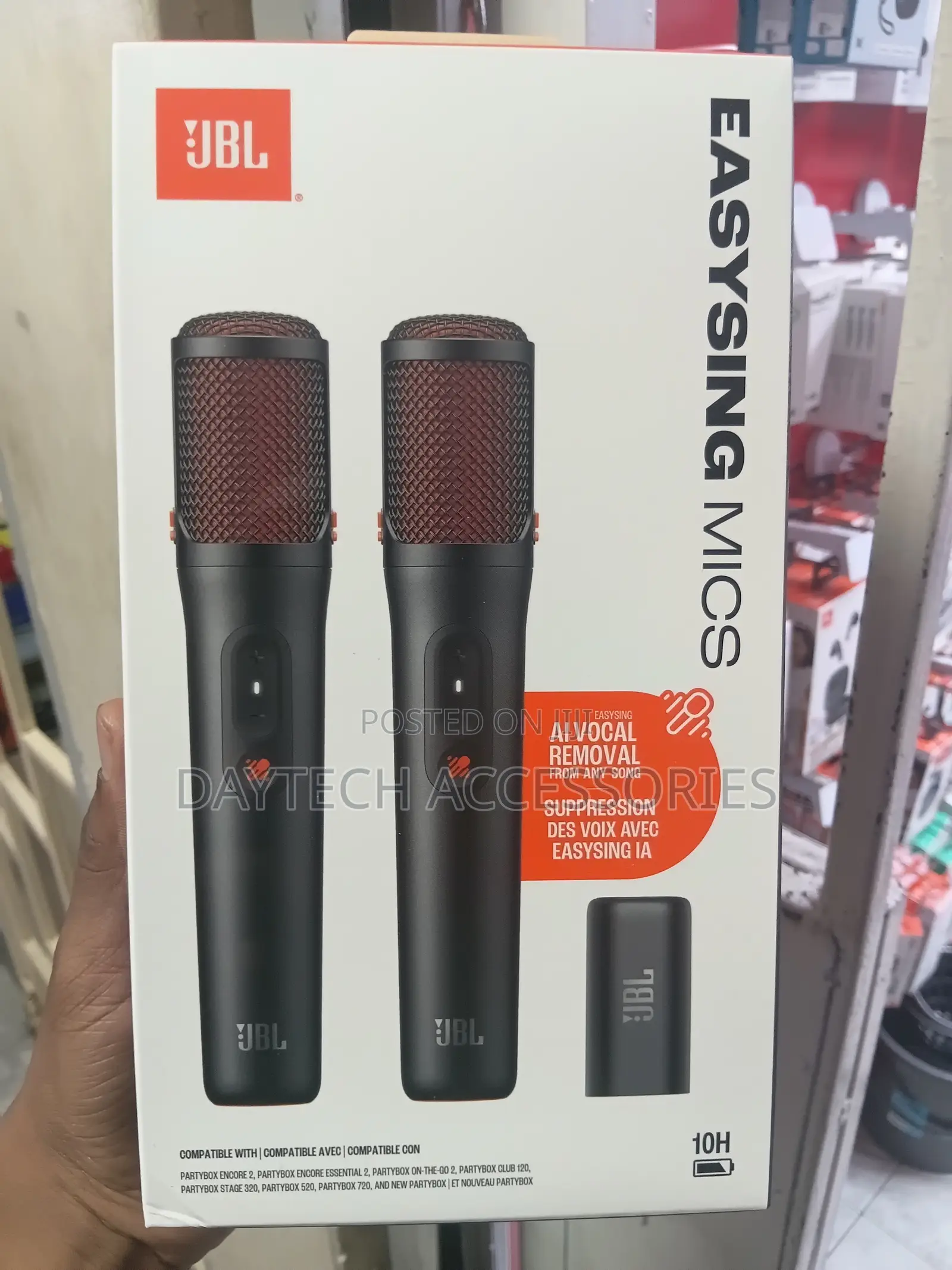 JBL EasySing Mics 2 Wireless Karaoke Microphones - Black