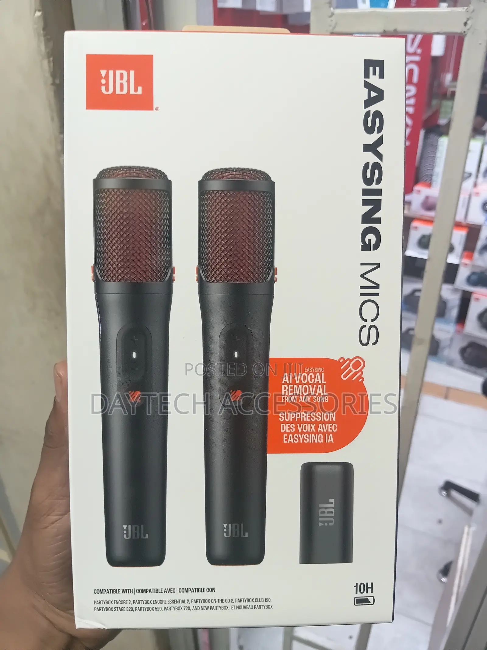 JBL EasySing Mics 2 Wireless Karaoke Microphones - Black