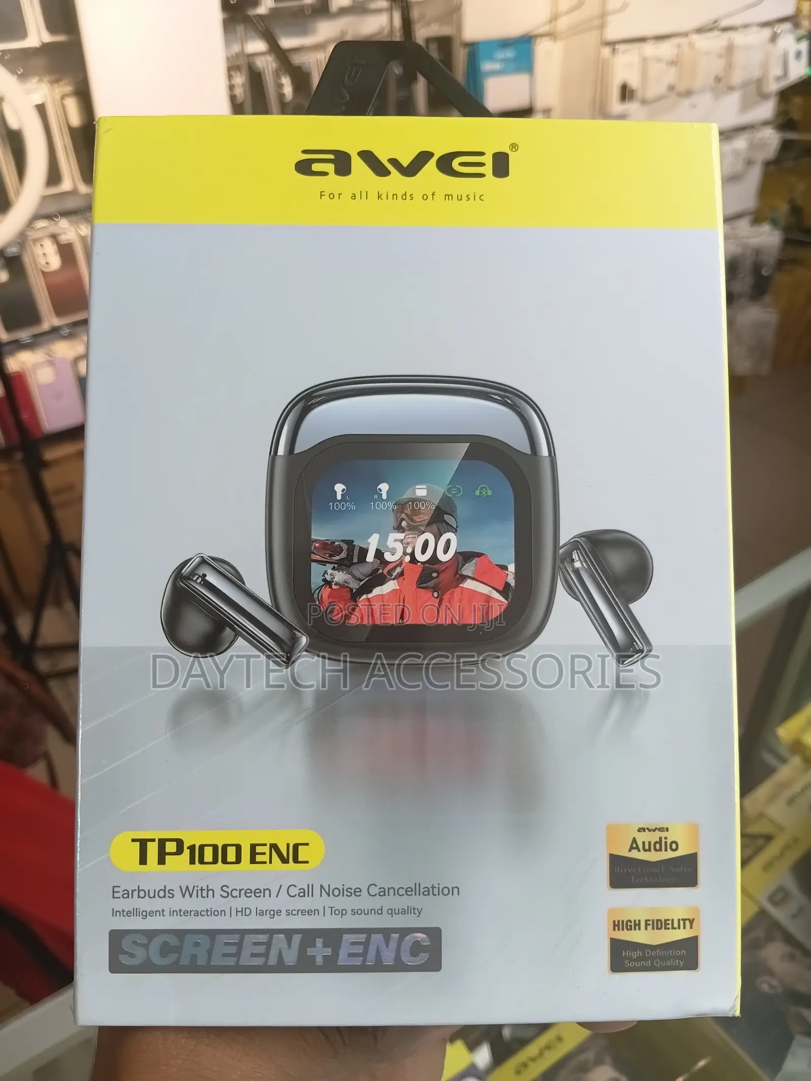 AWEI TP100 ENC Wireless Bluetooth 5.4 Earphones With ENC.