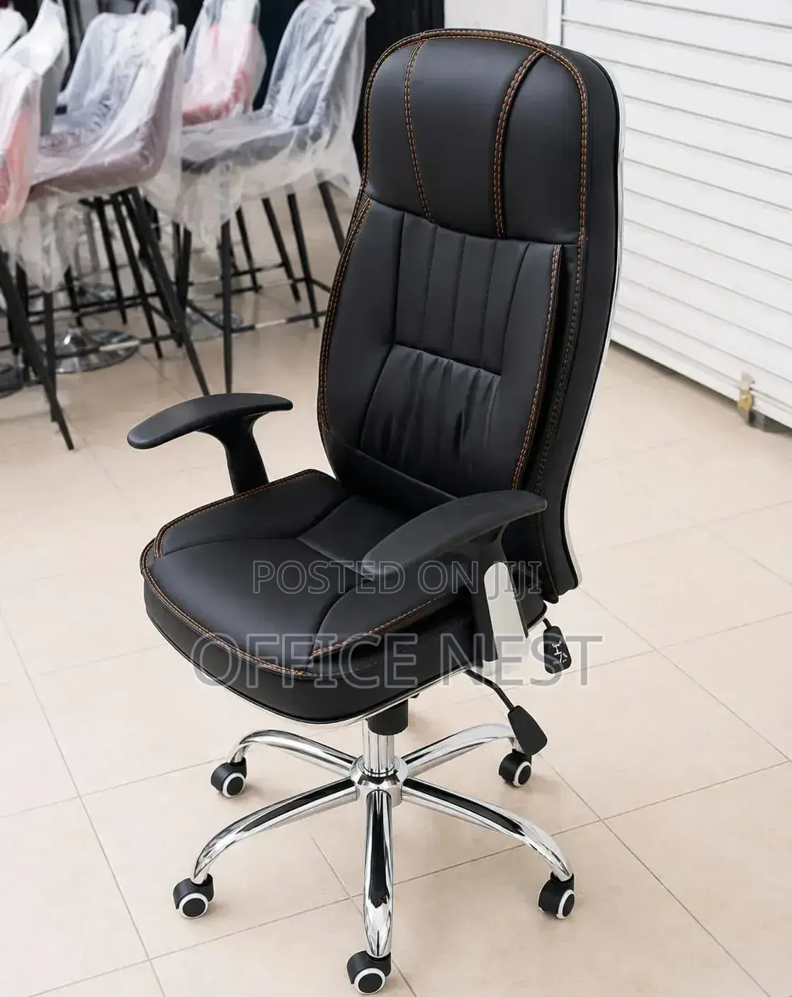 High-Back Leather Executive Chair