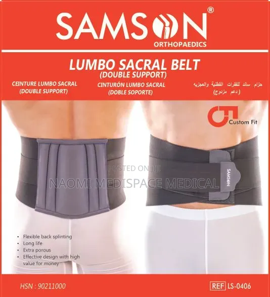 Quality Samson Lumbo Sacral Belt/Lumbar Sacral Support-Double Support
