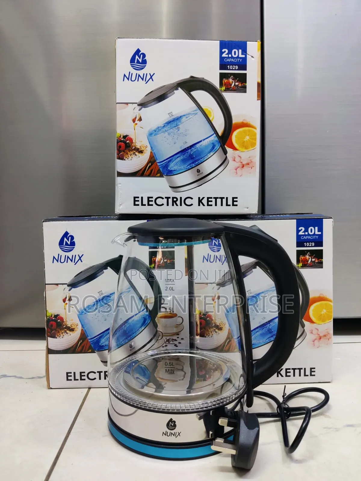 Nunix 2.0l Glass Kettle