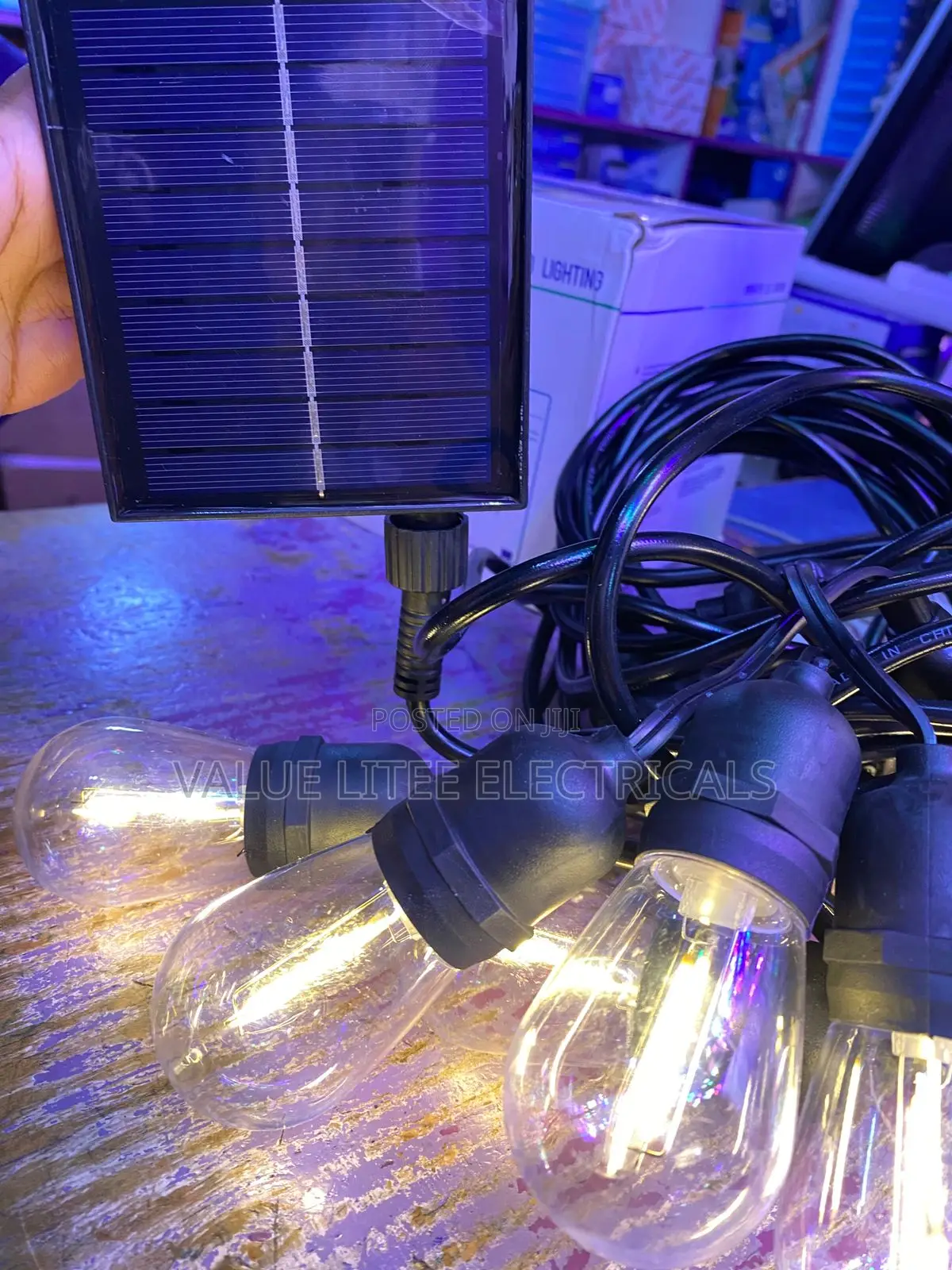 10meter 10bulbs Solar String Bulb Light Outdoor