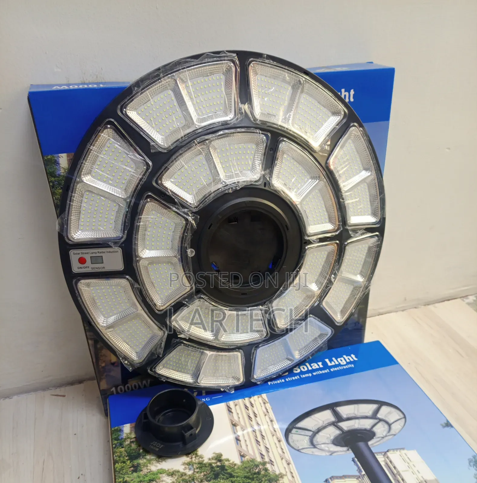 JSOT 1000W LED Solar Street Light – Outdoor Waterproof Security Lamp