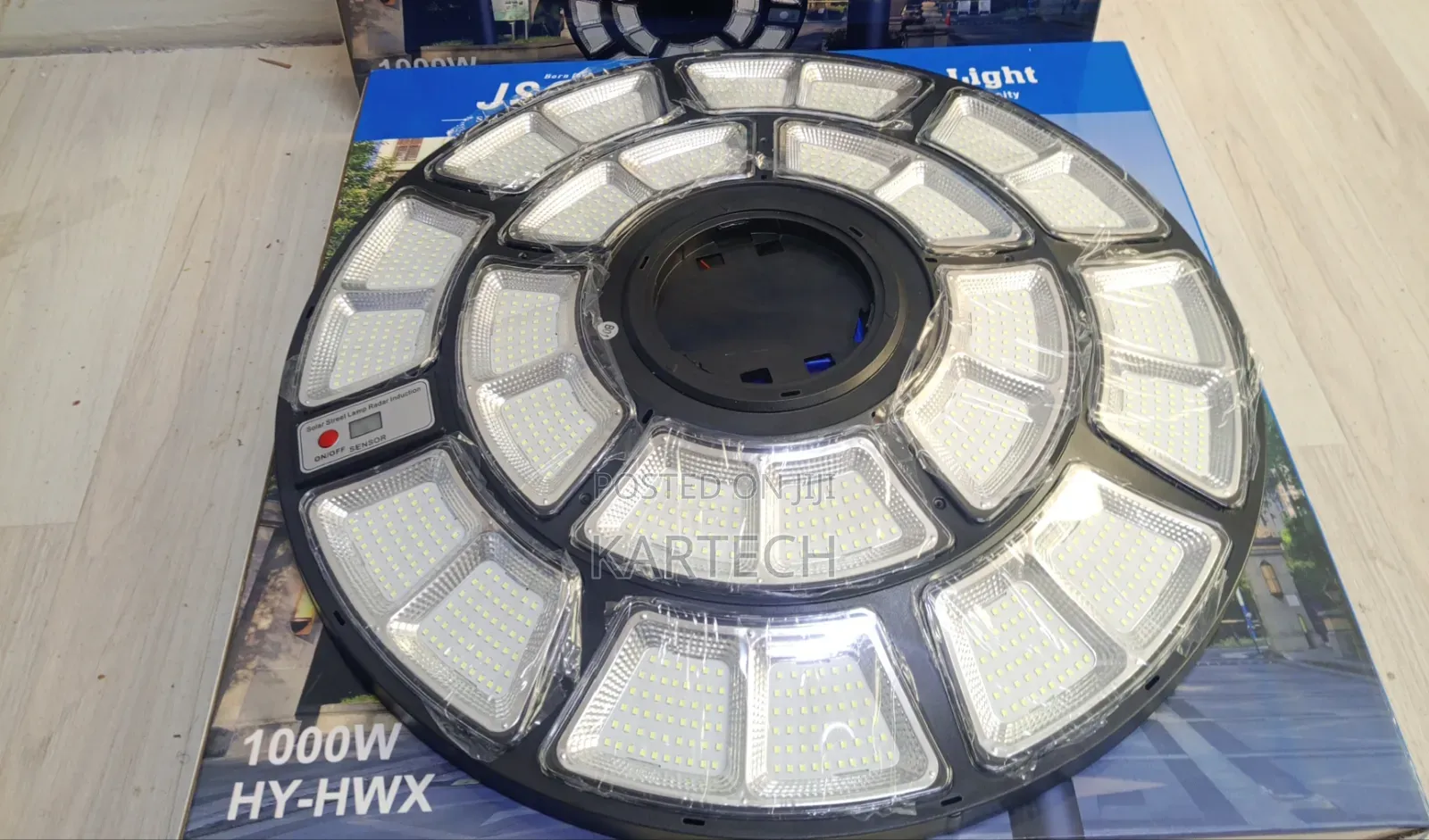 JSOT 1000W Solar Powered LED Security Light – High Brightness Lamp