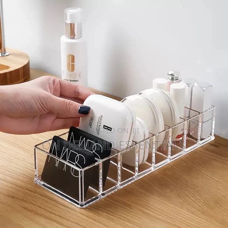 8 Grid Acrylic Makeup Storage Box Eyeshadow Drawer Organizer