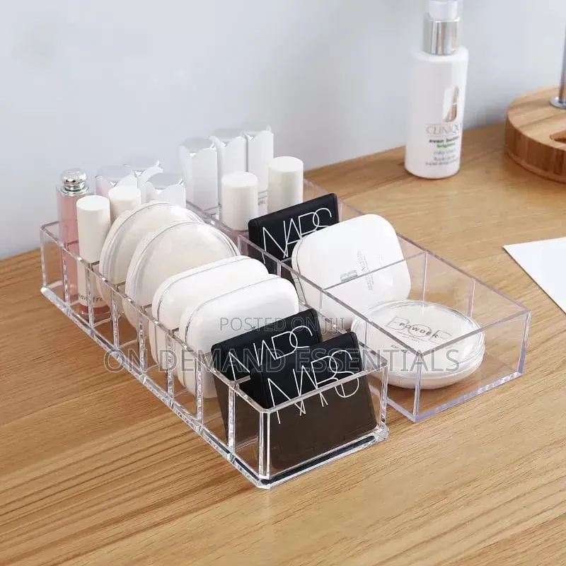 8 Grid Acrylic Makeup Storage Box Eyeshadow Drawer Organizer