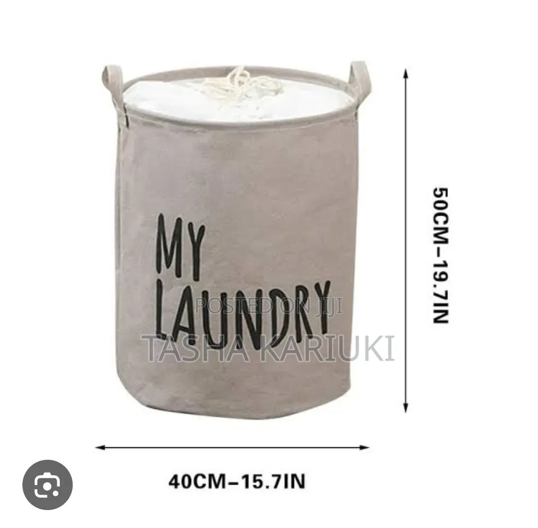 Canvas Foldable Laundry Basket