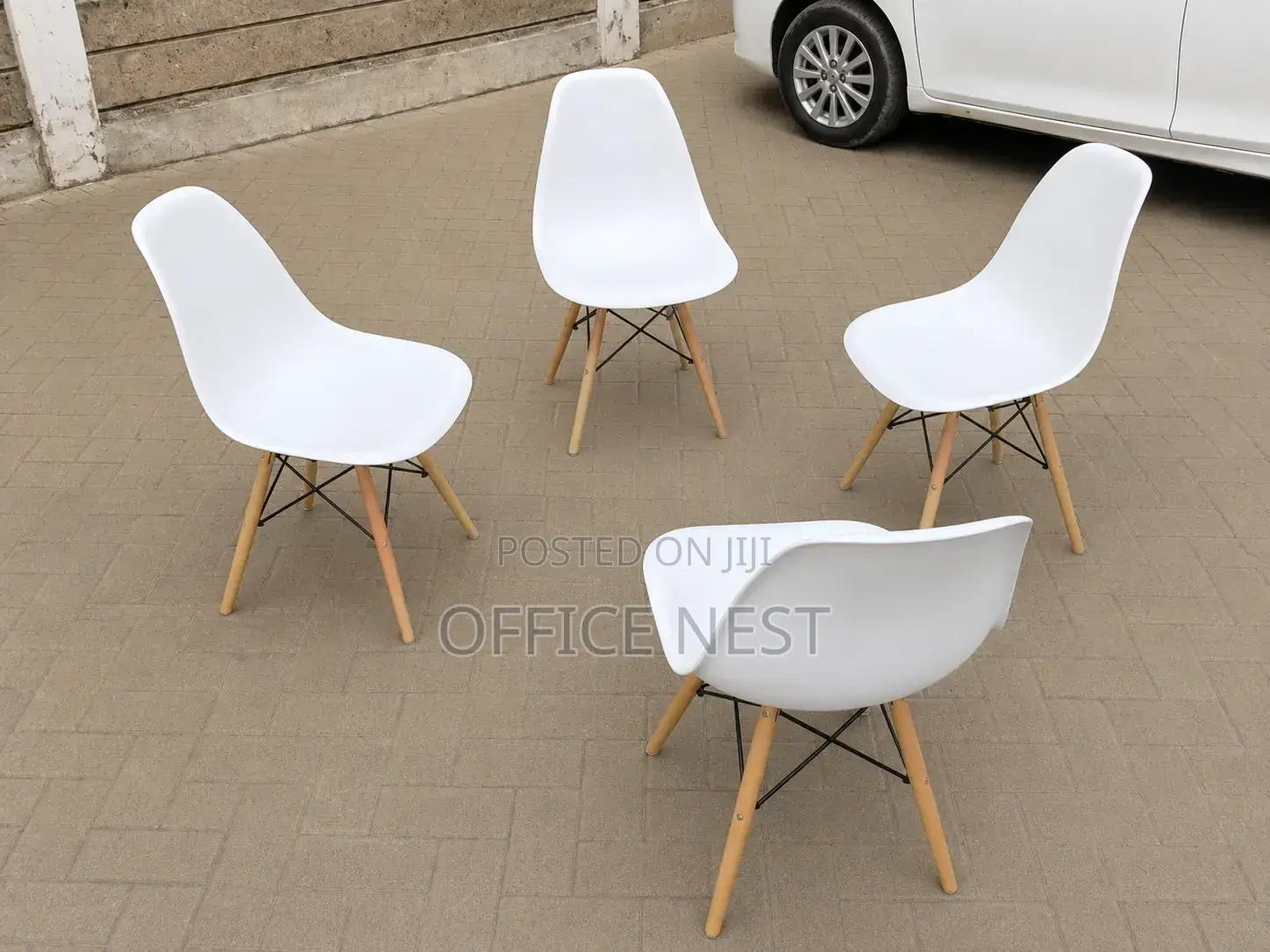 White Eames Dining Chair Set | Modern Plastic Dining Chairs Kenya