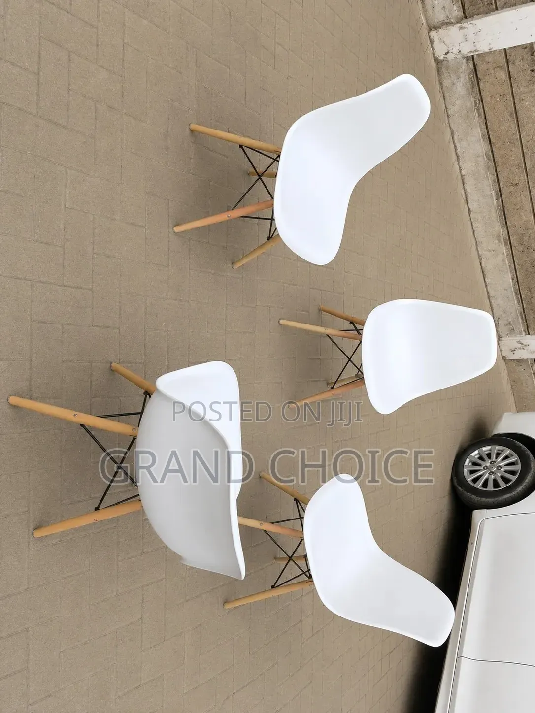 White Eames Dining Chair Set | Modern Plastic Dining Chairs Kenya