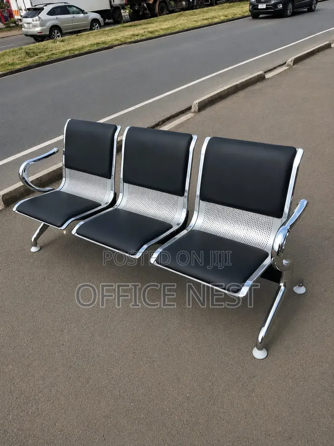 Title:
3 Seater Airport Waiting Chair | Padded Reception Bench Kenya
