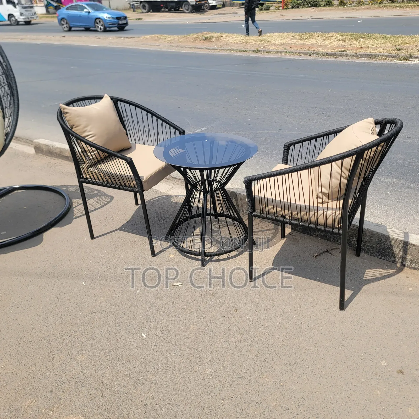Premium Balcony Swing With Patio Set