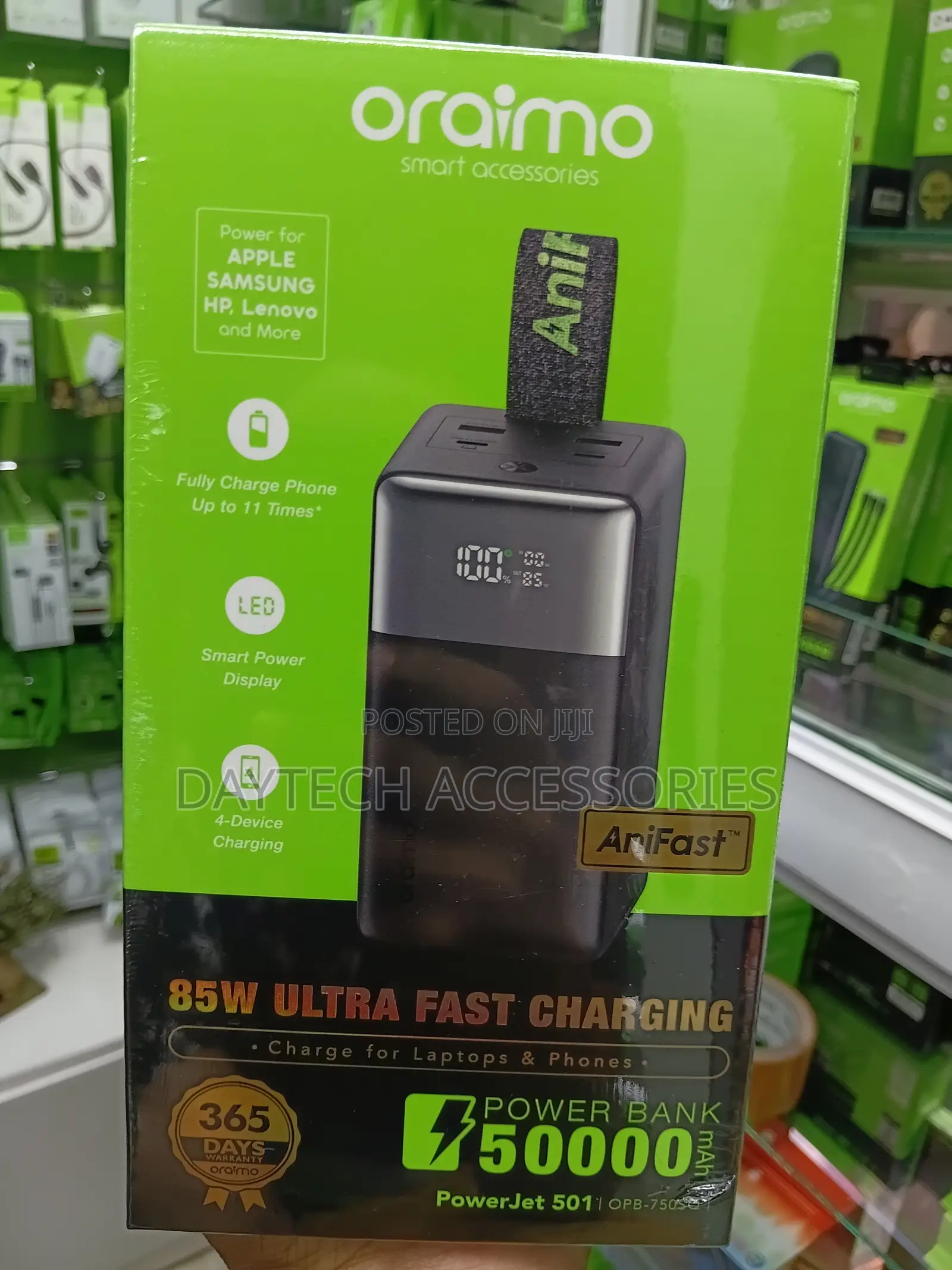 Oraimo PowerJet 501 OPB-750SQ 50,000mah Powerbank.