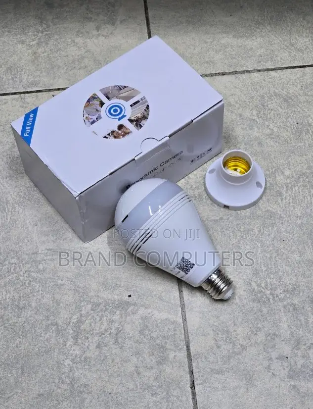 360° V380 Pro Panoramic WiFi Bulb CCTV Camera – HD 1080P