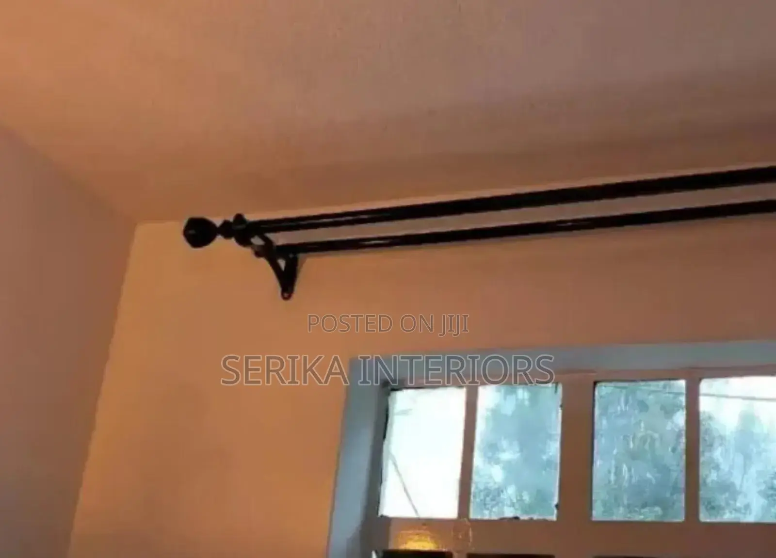 Powder Coated Jua Kali Curtain Rods Curtain Rods Environmental Friend