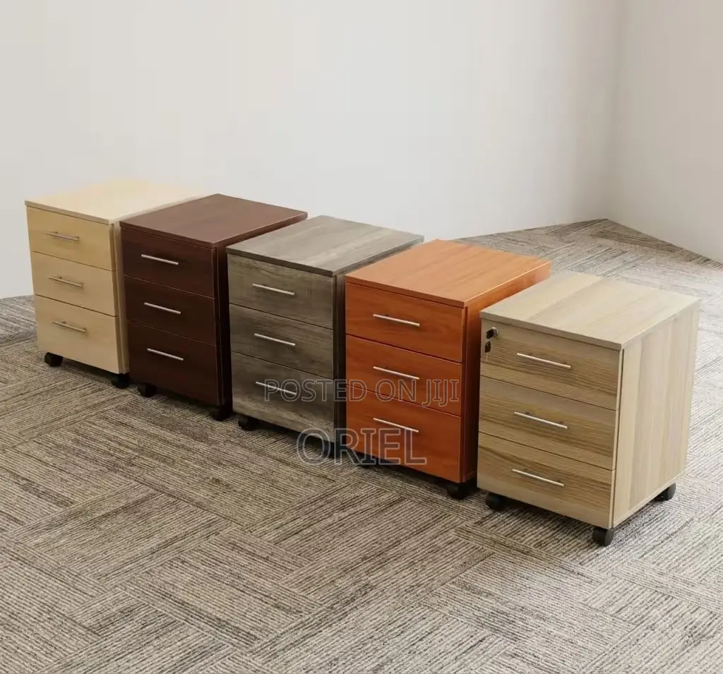 Office Cabinet : Wooden 3-Drawer Storage Cabinet