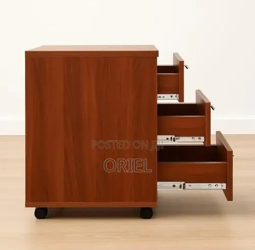 Office Cabinet : Wooden 3-Drawer Storage Cabinet