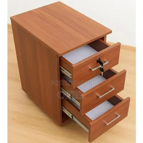 Office Cabinet : Wooden 3-Drawer Storage Cabinet