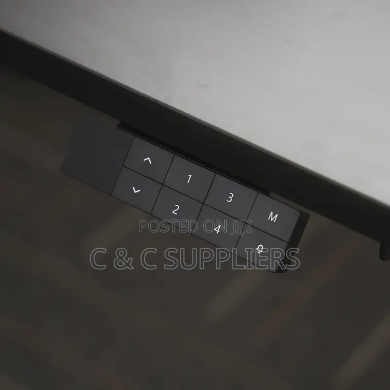 Black Height Adjustable Home Desk-120cm
