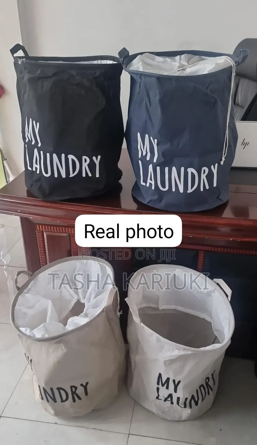Canvas Foldable Laundry Basket