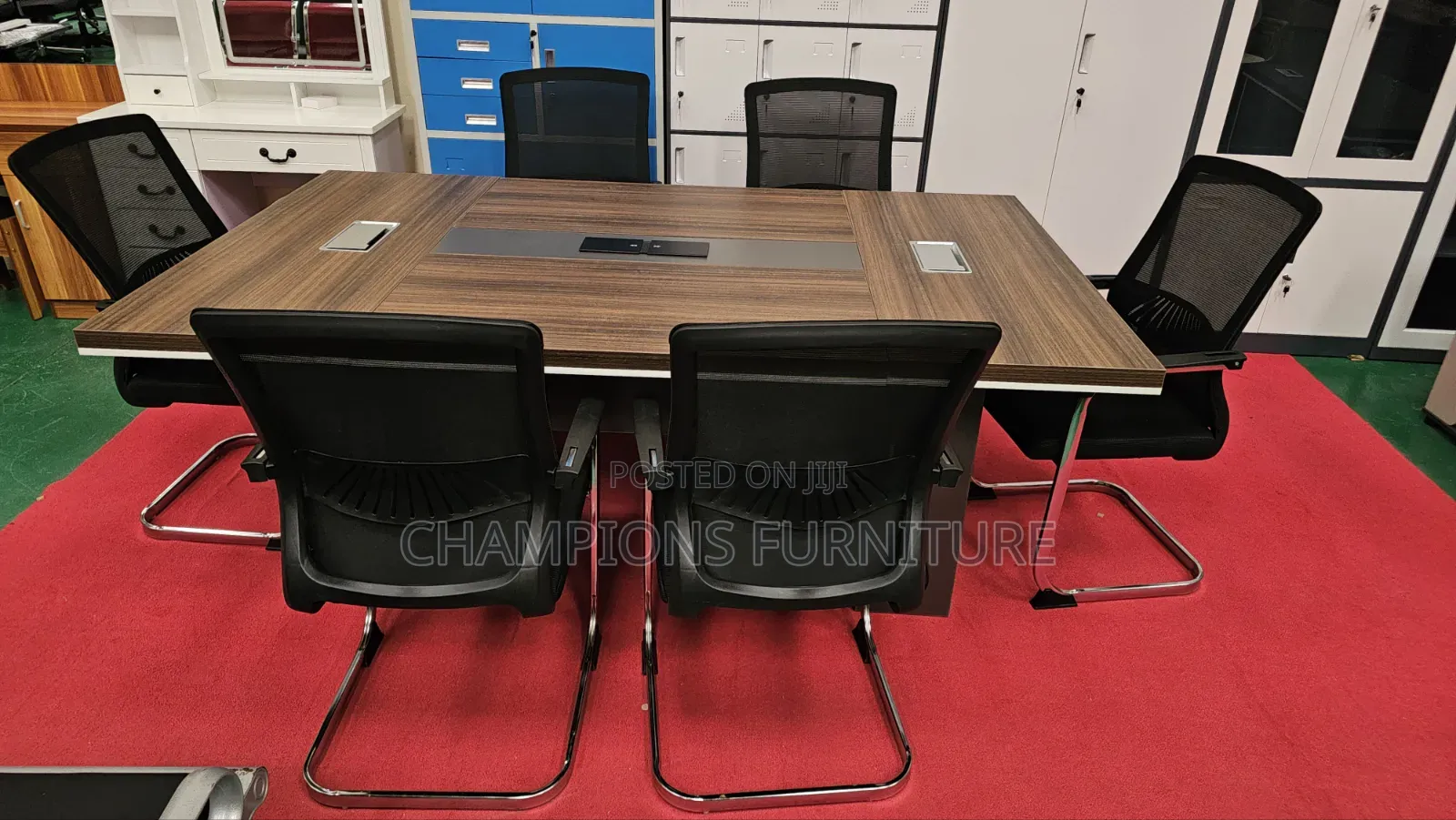 2M Boardroom Table and 6Cantilever Chairs