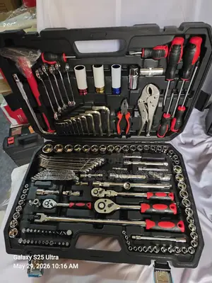 Heavy-Duty 128-Piece Mechanics Tool Set for Home & Garage