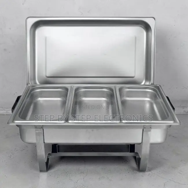 Factory Deals 11L Stainless Steel Triple Chafing Dish