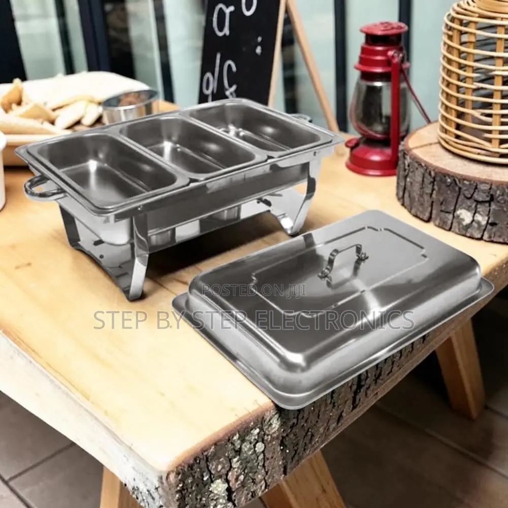 Trade Discounts 11L Stainless Steel Triple Chafing Dish