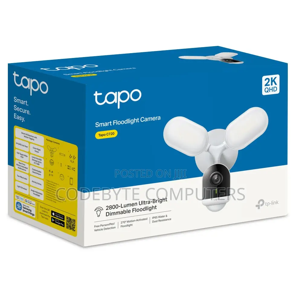 TAPO C720 -TP-Link Tapo C720 Smart Floodlight Camera - Tl-Tapo C720