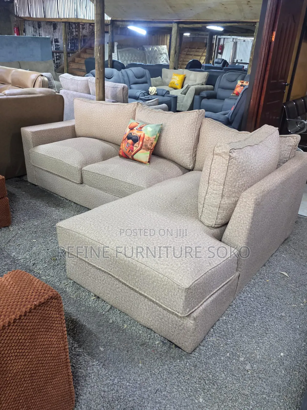 L Seat Sofa Set 5 Seater