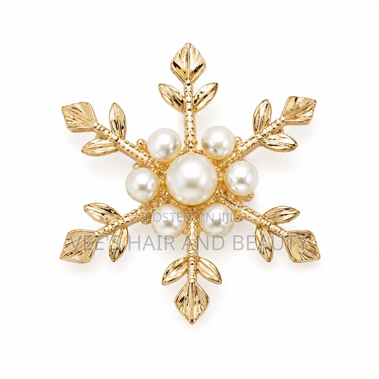 Elegant Snowflake Gold Brooch Pins | Official Cloth Pin| Women Jewelry