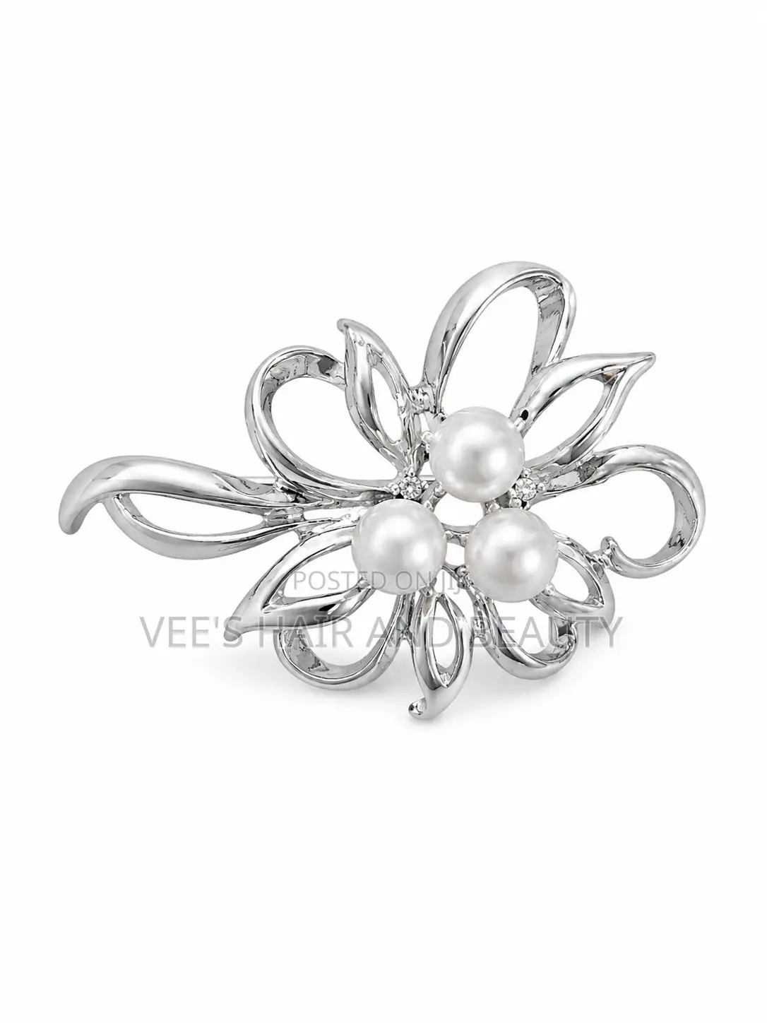 Executive Silver Brooch Pin | Old Money Cloth Pin | Women Jewelry